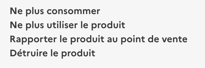 étiquette de retour de produit