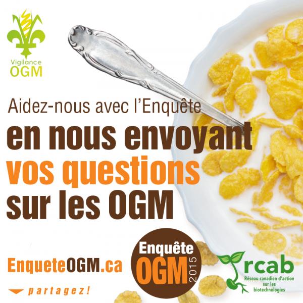 Participez à l’enquête OGM 2015