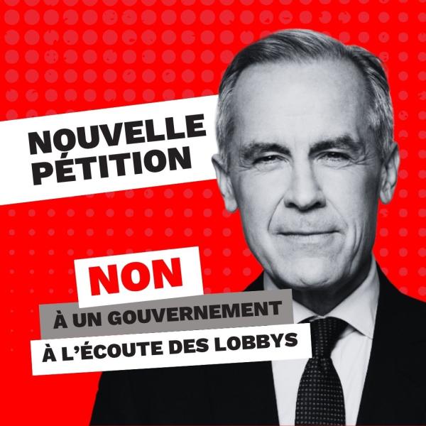 carney avec appel à signature pétition