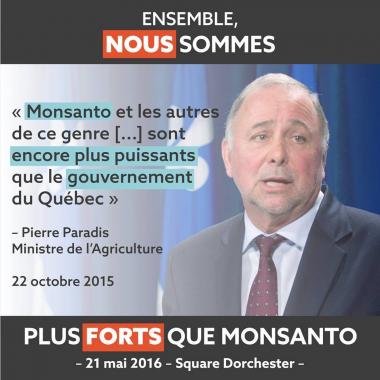 Samedi 21 mai : Marche nous sommes plus forts que Monsanto !